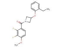 1-(2,3-difluoro-4-methoxybenzoyl)-3-(2-ethylphenoxy)azetidine