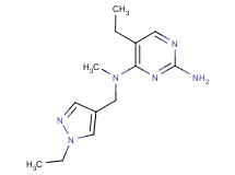 5-ethyl-N~4~-[(1-ethyl-1H-pyrazol-4-yl)methyl]-N~4~-methylpyrimidine-2,4-diamine