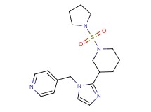 4-({2-[1-(pyrrolidin-1-ylsulfonyl)piperidin-3-yl]-1H-imidazol-1-yl}methyl)pyridine
