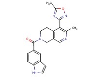 2-(1H-indol-5-ylcarbonyl)-6-methyl-5-(5-methyl-1,2,4-oxadiazol-3-yl)-1,2,3,4-tetrahydro-2,7-naphthyridine