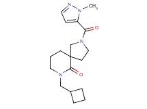 7-(cyclobutylmethyl)-2-[(1-methyl-1H-pyrazol-5-yl)carbonyl]-2,7-diazaspiro[4.5]decan-6-one