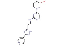 1-(2-{[2-(3-pyridin-4-yl-1H-1,2,4-triazol-5-yl)ethyl]amino}pyrimidin-4-yl)piperidin-3-ol