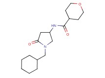 N-[1-(cyclohexylmethyl)-5-oxo-3-pyrrolidinyl]tetrahydro-2H-pyran-4-carboxamide