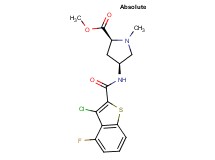 methyl (2S,4S)-4-{[(3-chloro-4-fluoro-1-benzothien-2-yl)carbonyl]amino}-1-methylpyrrolidine-2-carboxylate