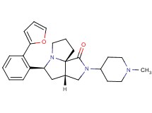 (3aS*,5S*,9aS*)-5-[2-(2-furyl)phenyl]-2-(1-methyl-4-piperidinyl)hexahydro-7H-pyrrolo[3,4-g]pyrrolizin-1(2H)-one