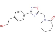 1-({3-[4-(2-hydroxyethyl)phenyl]-1,2,4-oxadiazol-5-yl}methyl)-2-azepanone