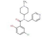 5-chloro-2-hydroxy-N-(1-methyl-4-piperidinyl)-N-(4-pyridinylmethyl)benzamide