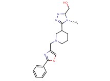 (4-methyl-5-{1-[(2-phenyl-1,3-oxazol-4-yl)methyl]piperidin-3-yl}-4H-1,2,4-triazol-3-yl)methanol