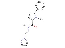 N,1-dimethyl-5-phenyl-N-[2-(1H-pyrazol-1-yl)ethyl]-1H-pyrrole-2-carboxamide