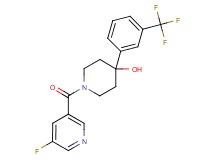 1-[(5-fluoro-3-pyridinyl)carbonyl]-4-[3-(trifluoromethyl)phenyl]-4-piperidinol