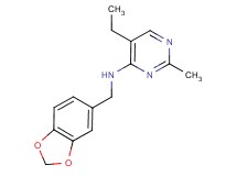 N-(1,3-benzodioxol-5-ylmethyl)-5-ethyl-2-methylpyrimidin-4-amine