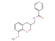 N-[(8-methoxy-3,4-dihydro-2H-chromen-3-yl)methyl]isonicotinamide