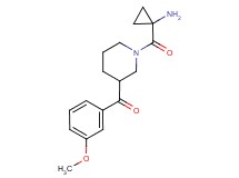{1-[(1-aminocyclopropyl)carbonyl]piperidin-3-yl}(3-methoxyphenyl)methanone