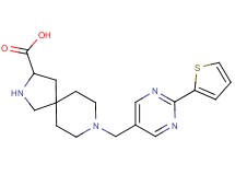 8-{[2-(2-thienyl)-5-pyrimidinyl]methyl}-2,8-diazaspiro[4.5]decane-3-carboxylic acid