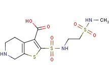 2-[({2-[(methylamino)sulfonyl]ethyl}amino)sulfonyl]-4,5,6,7-tetrahydrothieno[2,3-c]pyridine-3-carboxylic acid