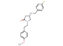 4-[(4-fluorobenzyl)amino]-1-[2-(4-methoxyphenyl)ethyl]-2-pyrrolidinone