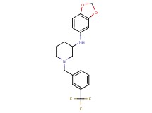 N-1,3-benzodioxol-5-yl-1-[3-(trifluoromethyl)benzyl]-3-piperidinamine