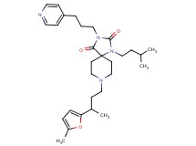 1-(3-methylbutyl)-8-[3-(5-methyl-2-furyl)butyl]-3-[3-(4-pyridinyl)propyl]-1,3,8-triazaspiro[4.5]decane-2,4-dione
