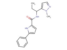 N-[1-(1-methyl-1H-pyrazol-5-yl)propyl]-5-phenyl-1H-pyrrole-2-carboxamide