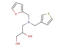 3-[(2-furylmethyl)(3-thienylmethyl)amino]propane-1,2-diol