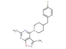 4-[4-(4-fluorobenzyl)-1-piperidinyl]-3,6-dimethylisoxazolo[5,4-d]pyrimidine