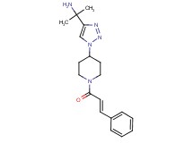 [1-methyl-1-(1-{1-[(2E)-3-phenyl-2-propenoyl]-4-piperidinyl}-1H-1,2,3-triazol-4-yl)ethyl]amine trifluoroacetate