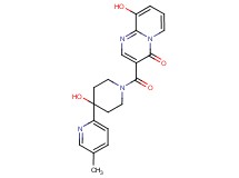 9-hydroxy-3-{[4-hydroxy-4-(5-methylpyridin-2-yl)piperidin-1-yl]carbonyl}-4H-pyrido[1,2-a]pyrimidin-4-one