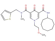 N'-cyclooctyl-1-(2-methoxyethyl)-N-methyl-4-oxo-N-(2-thienylmethyl)-1,4-dihydro-3,5-pyridinedicarboxamide