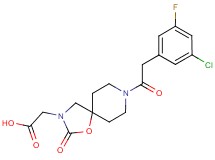 {8-[(3-chloro-5-fluorophenyl)acetyl]-2-oxo-1-oxa-3,8-diazaspiro[4.5]dec-3-yl}acetic acid