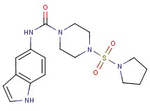 N-1H-indol-5-yl-4-(pyrrolidin-1-ylsulfonyl)piperazine-1-carboxamide
