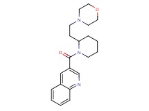 3-({2-[2-(4-morpholinyl)ethyl]-1-piperidinyl}carbonyl)quinoline