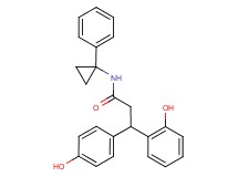 3-(2-hydroxyphenyl)-3-(4-hydroxyphenyl)-N-(1-phenylcyclopropyl)propanamide