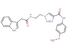 1-{2-[(1H-indol-3-ylacetyl)amino]ethyl}-N-(4-methoxyphenyl)-1H-1,2,3-triazole-4-carboxamide