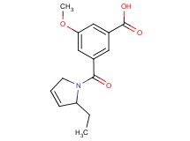 3-[(2-ethyl-2,5-dihydro-1H-pyrrol-1-yl)carbonyl]-5-methoxybenzoic acid