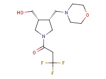 [(3R*,4R*)-4-(4-morpholinylmethyl)-1-(3,3,3-trifluoropropanoyl)-3-pyrrolidinyl]methanol