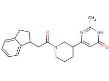 6-[1-(2,3-dihydro-1H-inden-1-ylacetyl)piperidin-3-yl]-2-methylpyrimidin-4(3H)-one