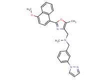 1-[2-(4-methoxy-1-naphthyl)-5-methyl-1,3-oxazol-4-yl]-N-methyl-N-[3-(1H-pyrazol-1-yl)benzyl]methanamine