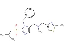 1-[1-benzyl-2-(isobutylsulfonyl)-1H-imidazol-5-yl]-N-methyl-N-[(2-methyl-1,3-thiazol-4-yl)methyl]methanamine