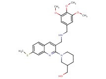 [1-(7-(methylthio)-3-{[(3,4,5-trimethoxybenzyl)amino]methyl}-2-quinolinyl)-3-piperidinyl]methanol
