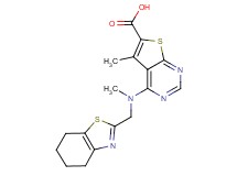 5-methyl-4-[methyl(4,5,6,7-tetrahydro-1,3-benzothiazol-2-ylmethyl)amino]thieno[2,3-d]pyrimidine-6-carboxylic acid