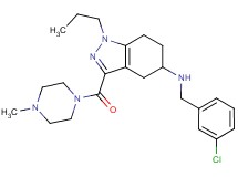 N-(3-chlorobenzyl)-3-[(4-methyl-1-piperazinyl)carbonyl]-1-propyl-4,5,6,7-tetrahydro-1H-indazol-5-amine
