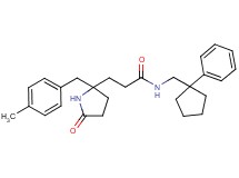 3-[2-(4-methylbenzyl)-5-oxo-2-pyrrolidinyl]-N-[(1-phenylcyclopentyl)methyl]propanamide