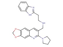 2-(1H-benzimidazol-2-yl)-N-{[6-(1-pyrrolidinyl)[1,3]dioxolo[4,5-g]quinolin-7-yl]methyl}ethanamine