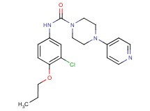 N-(3-chloro-4-propoxyphenyl)-4-pyridin-4-ylpiperazine-1-carboxamide