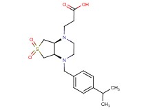 3-[(4aR*,7aS*)-4-(4-isopropylbenzyl)-6,6-dioxidohexahydrothieno[3,4-b]pyrazin-1(2H)-yl]propanoic acid