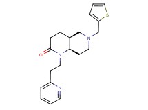 (4aS*,8aR*)-1-(2-pyridin-2-ylethyl)-6-(2-thienylmethyl)octahydro-1,6-naphthyridin-2(1H)-one