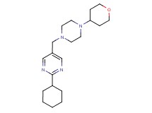 2-cyclohexyl-5-{[4-(tetrahydro-2H-pyran-4-yl)piperazin-1-yl]methyl}pyrimidine