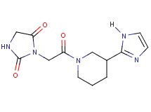 3-{2-[3-(1H-imidazol-2-yl)-1-piperidinyl]-2-oxoethyl}-2,4-imidazolidinedione