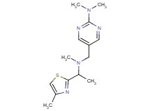 N,N-dimethyl-5-({methyl[1-(4-methyl-1,3-thiazol-2-yl)ethyl]amino}methyl)pyrimidin-2-amine