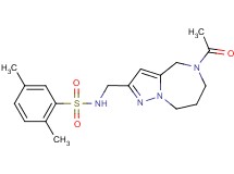 N-[(5-acetyl-5,6,7,8-tetrahydro-4H-pyrazolo[1,5-a][1,4]diazepin-2-yl)methyl]-2,5-dimethylbenzenesulfonamide